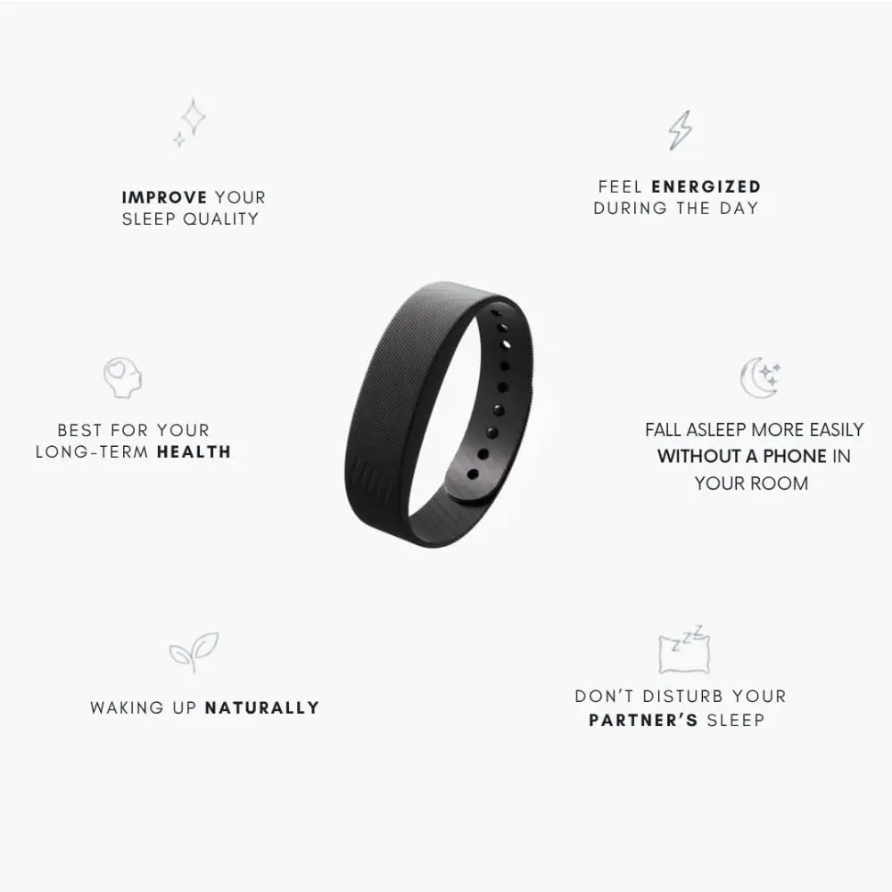 WristWake vibrating alarm band, product detail
